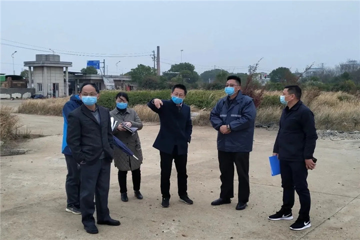 集团党委副书记、副总经理袁扣华一行深入地产项目现场实