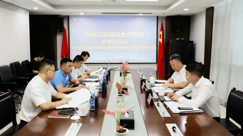 中德发集团来访金开集团交流座谈