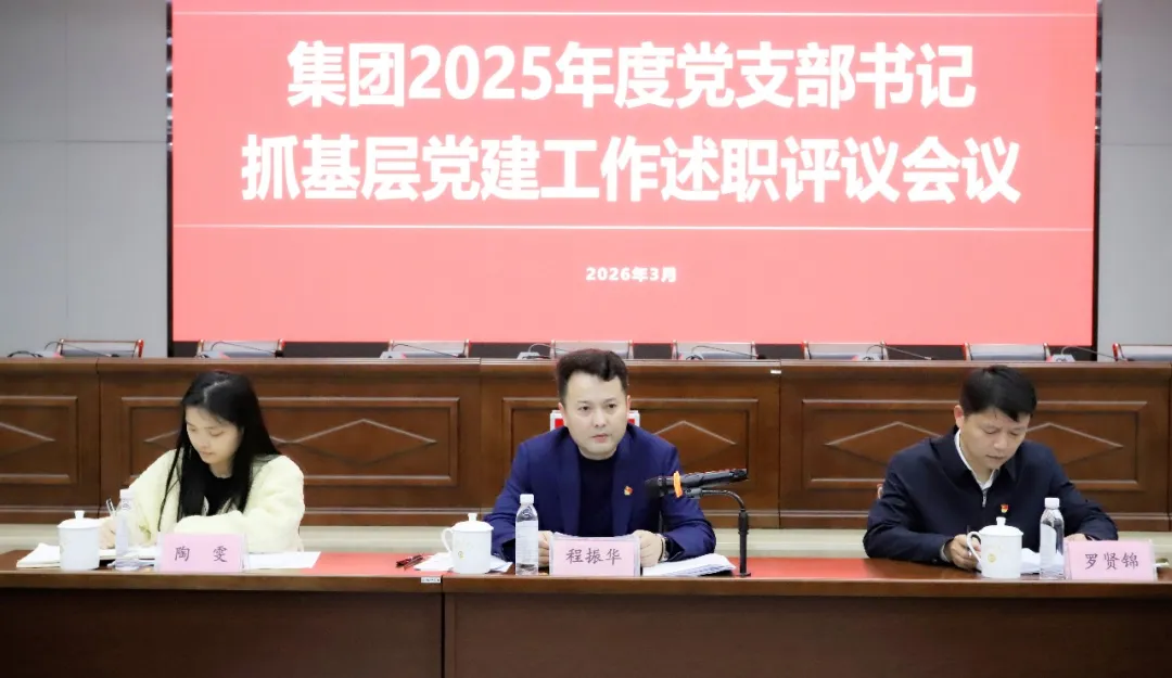 集团召开2025年度党支部书记抓基层党建工作述职评议会议